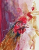 funky chicken (acrylics on gesture drawing) SOLD