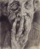 portrait (charcoal lift out)