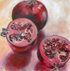 pomegranates (acrylics) SOLD